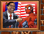Игра Обама и Спайдърмен